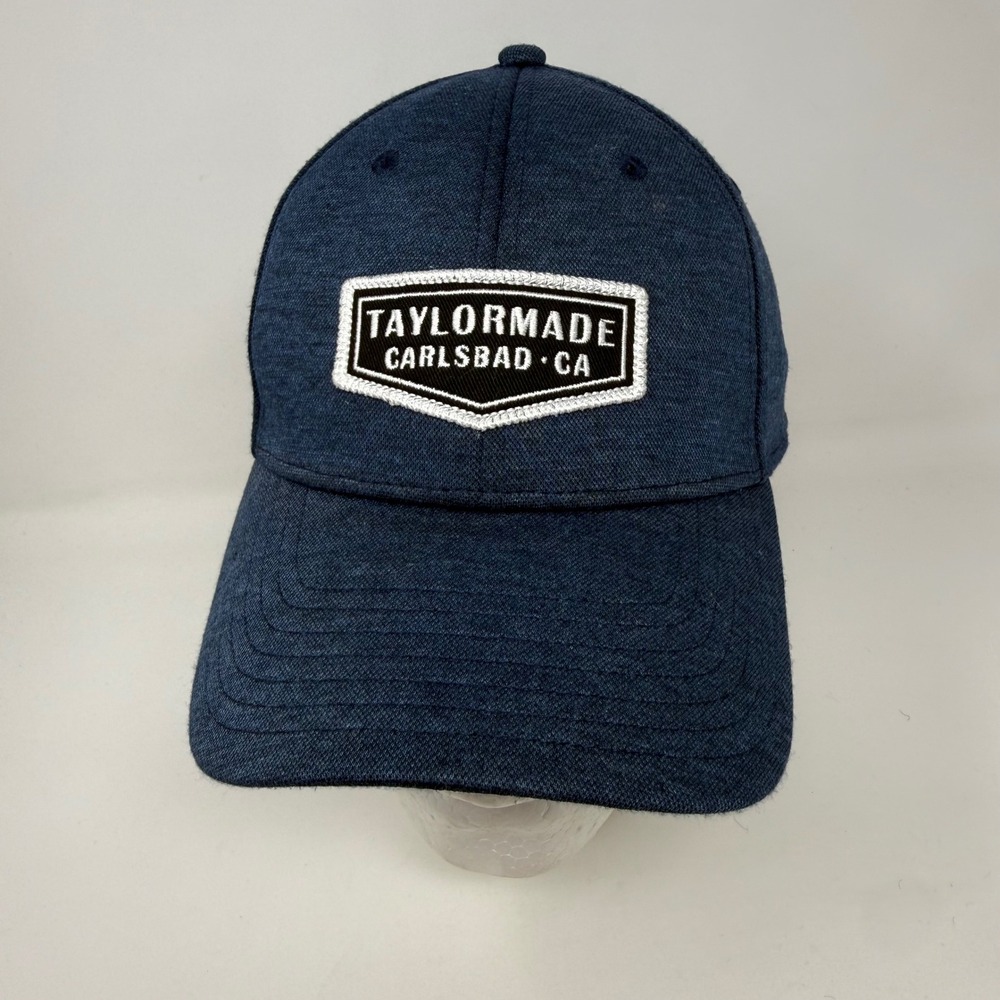 TaylorMade‎ Carlsbad CA Golf Hat Navy Blue A-Flex Stretch Fit Cap L/XL Mens